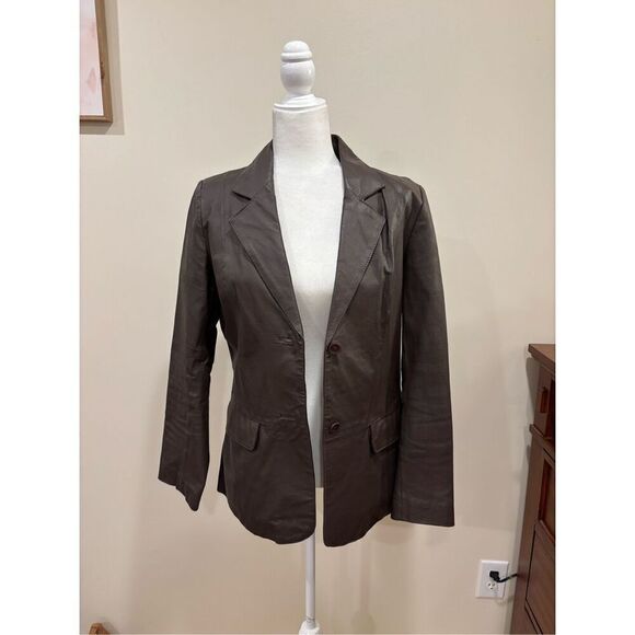 Chadwicks Brown Leather Jacket - Picture 2 of 7